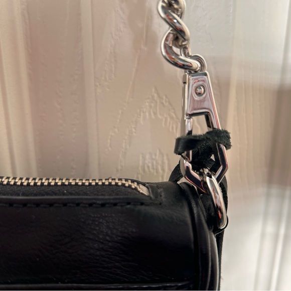 Rebecca Minkoff - Black Leather Chain Strap Bag Mini - Picture 4 of 12